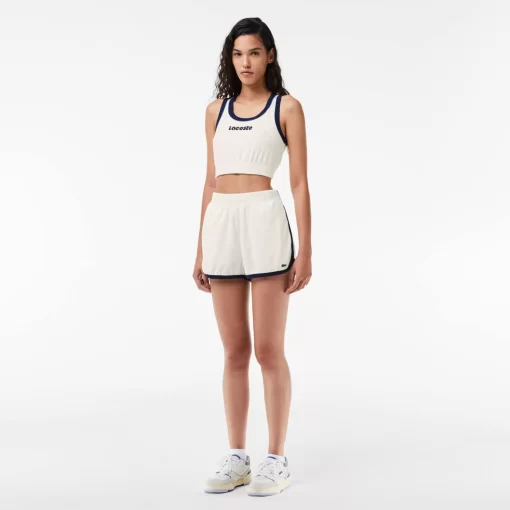 Lacoste Trousers & Shorts-Contrast Trim Short Terry Shorts