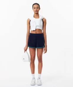 Lacoste Trousers & Shorts-Contrast Trim Short Terry Shorts