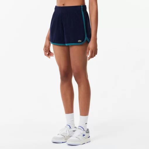 Lacoste Trousers & Shorts-Contrast Trim Short Terry Shorts