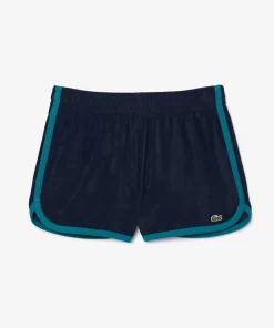 Lacoste Trousers & Shorts-Contrast Trim Short Terry Shorts