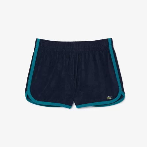 Lacoste Trousers & Shorts-Contrast Trim Short Terry Shorts