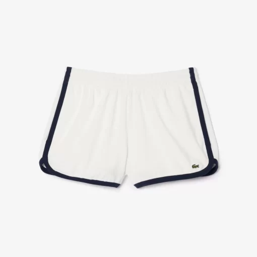 Lacoste Trousers & Shorts-Contrast Trim Short Terry Shorts