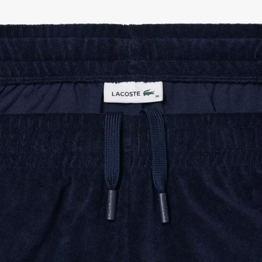 Lacoste Trousers & Shorts-Contrast Trim Short Terry Shorts