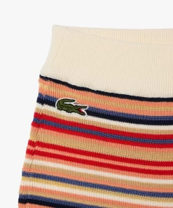 Lacoste Trousers & Shorts-Contrast Waist Striped Cotton Shorts