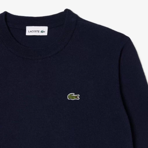 Lacoste Girl Clothing-Cotton And Merino Blend Sweater