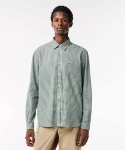 Lacoste Shirts-Cotton Flannel Checked Shirt