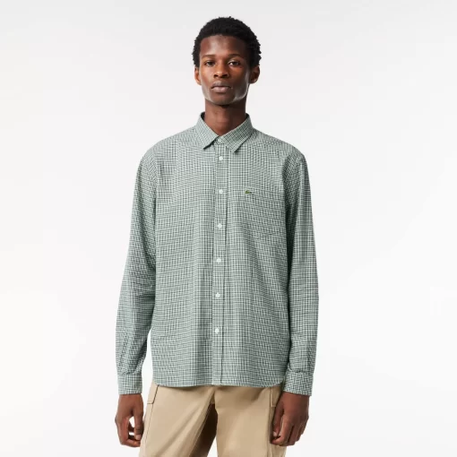 Lacoste Shirts-Cotton Flannel Checked Shirt