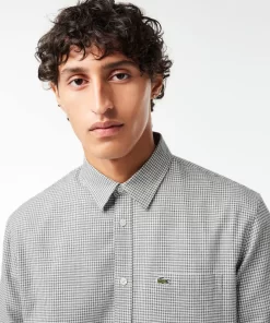 Lacoste Shirts-Cotton Flannel Checked Shirt