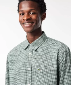 Lacoste Shirts-Cotton Flannel Checked Shirt