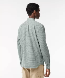 Lacoste Shirts-Cotton Flannel Checked Shirt