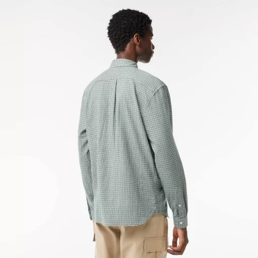 Lacoste Shirts-Cotton Flannel Checked Shirt