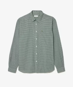 Lacoste Shirts-Cotton Flannel Checked Shirt