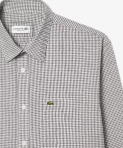 Lacoste Shirts-Cotton Flannel Checked Shirt