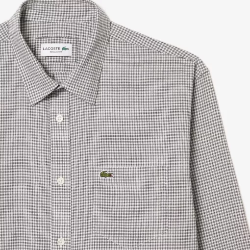 Lacoste Shirts-Cotton Flannel Checked Shirt