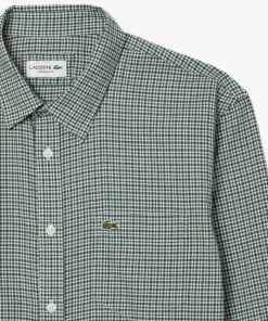 Lacoste Shirts-Cotton Flannel Checked Shirt