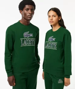 Lacoste Sweatshirts-Cotton Fleece Branded Jogger Sweatshirt