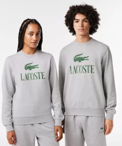 Lacoste Sweatshirts-Cotton Fleece Branded Jogger Sweatshirt