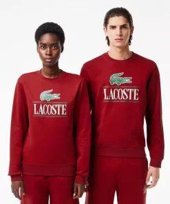 Lacoste Sweatshirts-Cotton Fleece Branded Jogger Sweatshirt