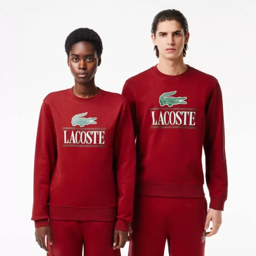 Lacoste Sweatshirts-Cotton Fleece Branded Jogger Sweatshirt