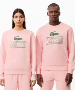 Lacoste Sweatshirts-Cotton Fleece Branded Jogger Sweatshirt