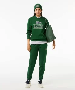 Lacoste Sweatshirts-Cotton Fleece Branded Jogger Sweatshirt