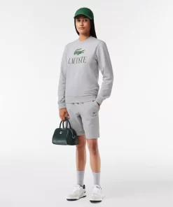 Lacoste Sweatshirts-Cotton Fleece Branded Jogger Sweatshirt