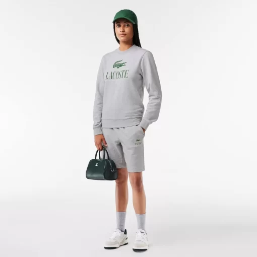 Lacoste Sweatshirts-Cotton Fleece Branded Jogger Sweatshirt