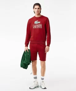 Lacoste Sweatshirts-Cotton Fleece Branded Jogger Sweatshirt