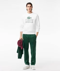 Lacoste Sweatshirts-Cotton Fleece Branded Jogger Sweatshirt