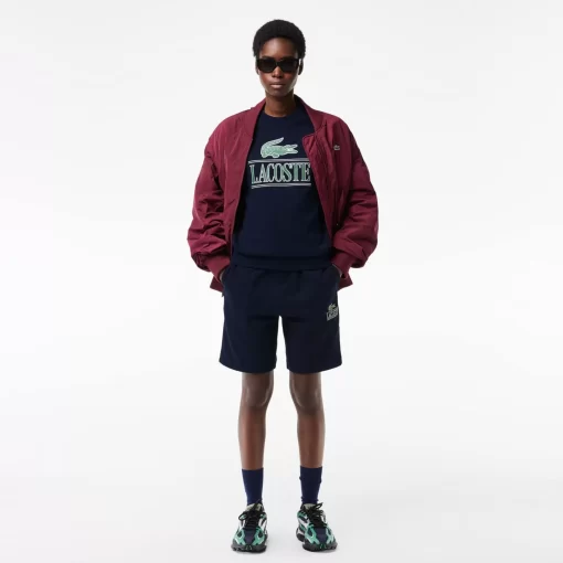 Lacoste Sweatshirts-Cotton Fleece Branded Jogger Sweatshirt