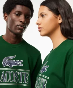 Lacoste Sweatshirts-Cotton Fleece Branded Jogger Sweatshirt