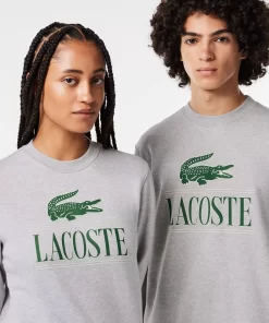 Lacoste Sweatshirts-Cotton Fleece Branded Jogger Sweatshirt