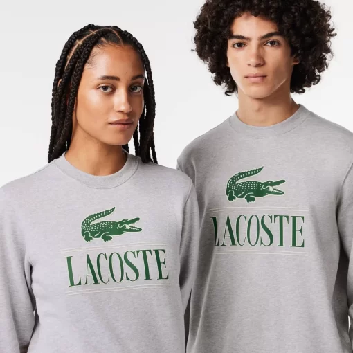 Lacoste Sweatshirts-Cotton Fleece Branded Jogger Sweatshirt