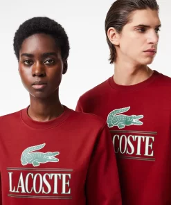 Lacoste Sweatshirts-Cotton Fleece Branded Jogger Sweatshirt