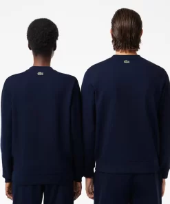 Lacoste Sweatshirts-Cotton Fleece Branded Jogger Sweatshirt