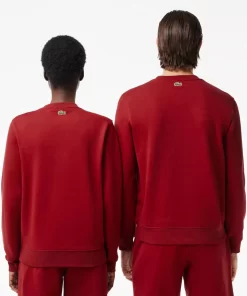 Lacoste Sweatshirts-Cotton Fleece Branded Jogger Sweatshirt