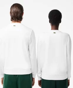 Lacoste Sweatshirts-Cotton Fleece Branded Jogger Sweatshirt