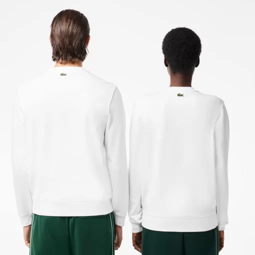 Lacoste Sweatshirts-Cotton Fleece Branded Jogger Sweatshirt