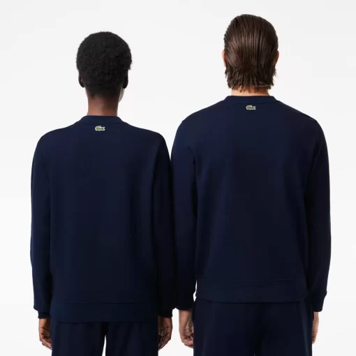 Lacoste Sweatshirts-Cotton Fleece Branded Jogger Sweatshirt