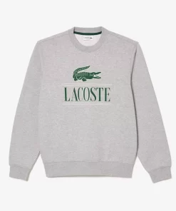 Lacoste Sweatshirts-Cotton Fleece Branded Jogger Sweatshirt