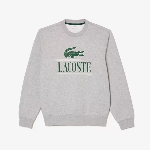 Lacoste Sweatshirts-Cotton Fleece Branded Jogger Sweatshirt