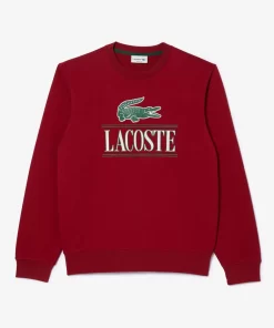 Lacoste Sweatshirts-Cotton Fleece Branded Jogger Sweatshirt