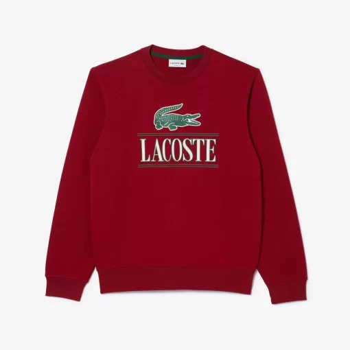 Lacoste Sweatshirts-Cotton Fleece Branded Jogger Sweatshirt