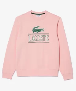 Lacoste Sweatshirts-Cotton Fleece Branded Jogger Sweatshirt