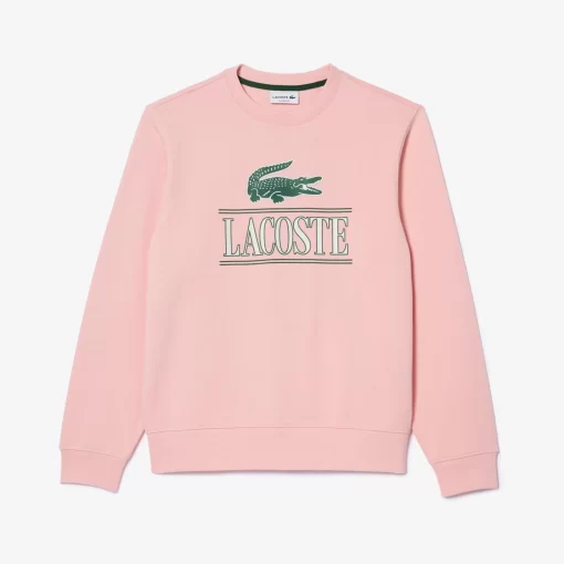 Lacoste Sweatshirts-Cotton Fleece Branded Jogger Sweatshirt