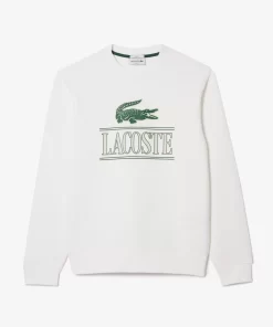 Lacoste Sweatshirts-Cotton Fleece Branded Jogger Sweatshirt