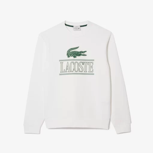 Lacoste Sweatshirts-Cotton Fleece Branded Jogger Sweatshirt