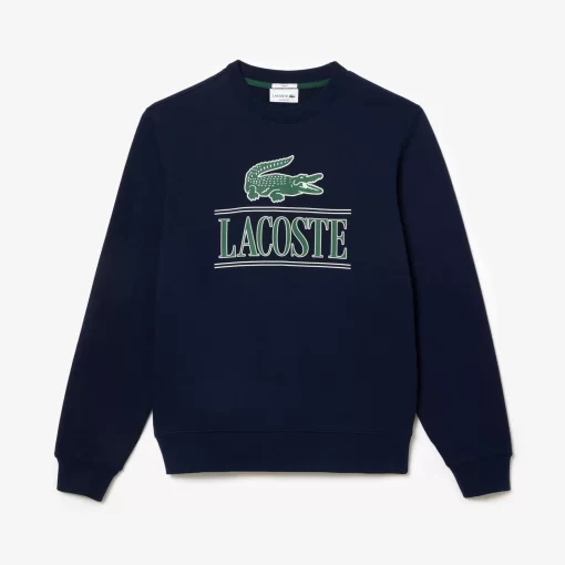 Lacoste Sweatshirts-Cotton Fleece Branded Jogger Sweatshirt