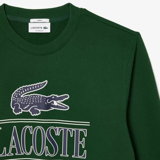 Lacoste Sweatshirts-Cotton Fleece Branded Jogger Sweatshirt