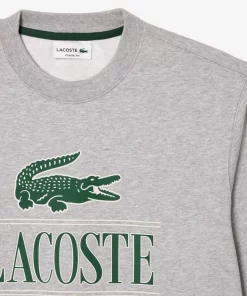 Lacoste Sweatshirts-Cotton Fleece Branded Jogger Sweatshirt